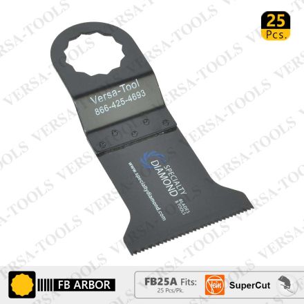 Versa Tool FB25A 45mm Wood / Plastic Multi-Tool Saw Blades 25/Pack Fits Fein Supercut Oscillating Tools