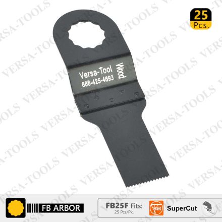 Versa Tool FB25F 20mm Stainless Steel Multi-Tool Saw Blades 25/Pack Fits Fein Supercut Oscillating Tools