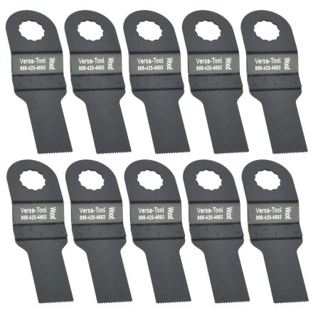 Versa Tool SB10F 20mm Stainless Steel Multi-Tool Saw Blades 10/Pack Fits Fein Multimaster, Rockwell, Sonicrafter, Makita Oscillating Tools