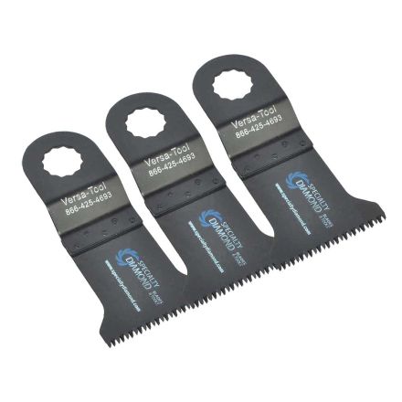 Versa Tool SB3C-D 45mm Japan Cut Tooth HCS Multi-Tool Saw 3 Blade Pack Fits Fein Multimaster, Rockwell, Sonicrafter, Makita Oscillating Tools