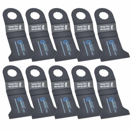 Versa Tool SB10A 45mm Standard 'E' Cut Wood and Plastic Multi-Tool Saw Blades 10/Pack Fits Fein Multimaster, Rockwell, Sonicrafter, Makita Oscillating Tools