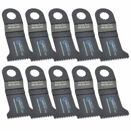 Versa Tool SB10C 45mm Japan Cut Tooth HCS Multi-Tool Saw Blades 10/Pack Fits Fein Multimaster, Rockwell, Sonicrafter, Makita Oscillating Tools