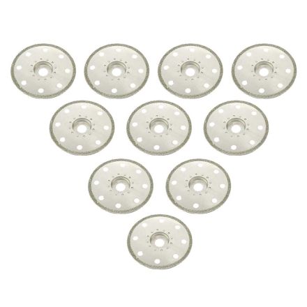 Versa Tool SB10ZZ 100mm Full Round Electroplated Diamond Grout Blade, 10mm Offset Mount Fits Fein Multimaster, Rockwell, Sonicrafter, Makita Oscillating Tools - 10/Pack
