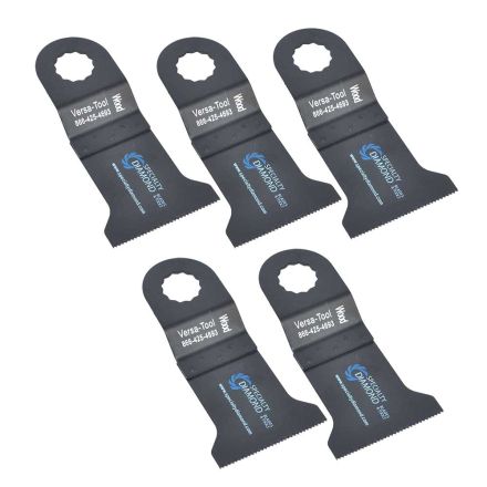 Versa Tool SB5A 45mm Standard 'E' Cut Wood and Plastic Multi-Tool Saw Blades 5/Pack Fits Fein Multimaster, Rockwell, Sonicrafter, Makita Oscillating Tools