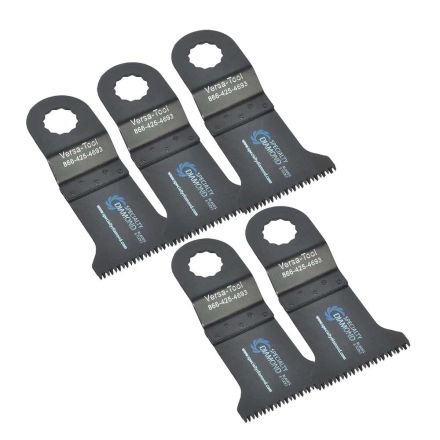 Versa Tool SB5C 45mm Japan Cut Tooth HCS Multi-Tool Saw Blades 5/Pack Fits Fein Multimaster, Rockwell, Sonicrafter, Makita Oscillating Tools